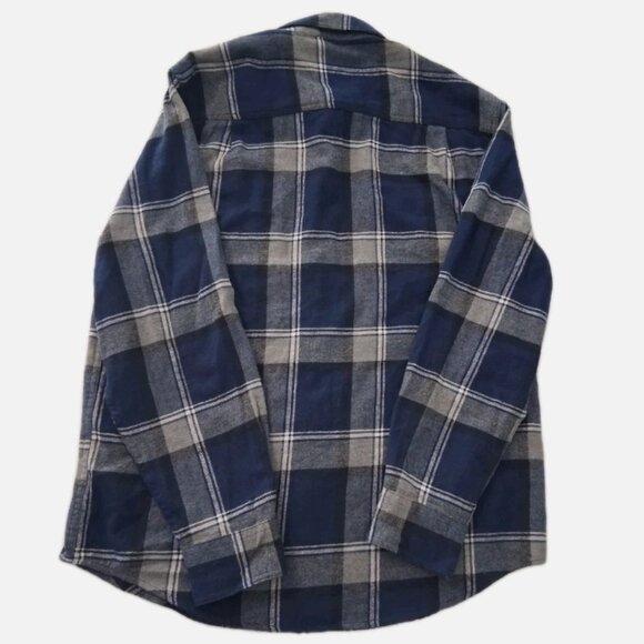 Coleman Shirt Mens Large Plaid Flannel Blue Gray Button Up Outdoor Workwear - Picture 2 of 10